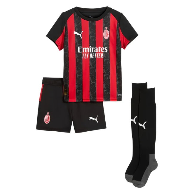 2025-2026 AC Milan Home Mini Kit (Fullkrug 9)-SoccerKits Hub | Buy Soccer Jerseys Online